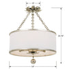 513-SA_CEILING Broche 14'' Semi Flush Mount | Dimensions Image