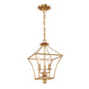 514-GA Broche 3 Light Lantern Chandelier | Main Image