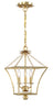 514-GA Broche 3 Light Lantern Chandelier | Alternate Image