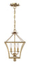 514-GA Broche 3 Light Lantern Chandelier | Alternate Image