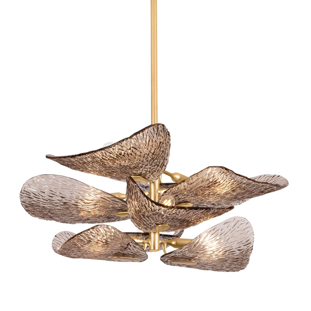 515-08-VGL Cardiff 8 Light Semi Flush | Main Image
