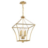 Crystorama Broche 16'' Chandelier in Antique Gold - Additional View