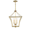 Crystorama Broche 16'' Chandelier in Antique Gold - Additional View