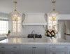 Crystorama Broche 16'' Chandelier in Antique Gold - Lifestyle View