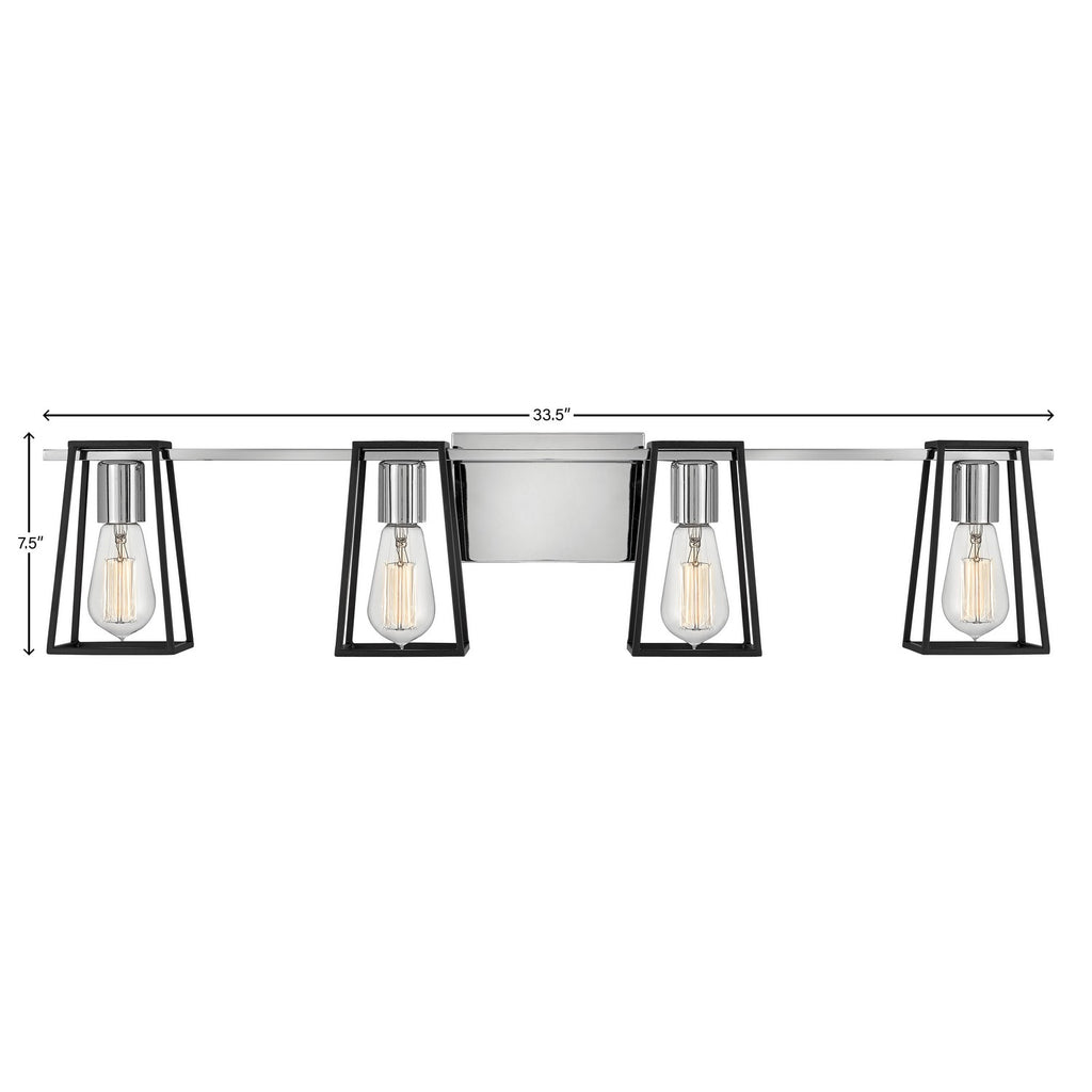 5164CM Filmore 4 Light Bath|Dimensions Image