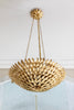 Crystorama Broche 24.5'' Chandelier in Antique Gold - Lifestyle View