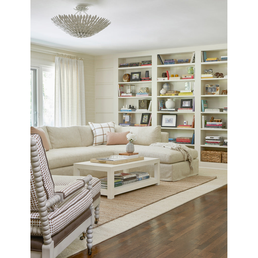 Crystorama Broche 24.5'' Chandelier in Matte White - Lifestyle View