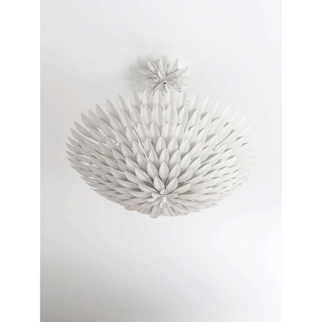 Crystorama Broche 24.5'' Chandelier in Matte White - Lifestyle View