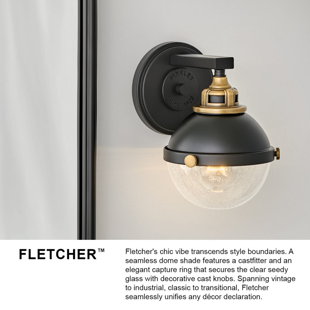 5172BK-CM Fletcher 2 Light Industrial Bath | Alternate Image