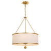 Crystorama-OPEN-BOX Broche 6 Light Chandelier in Antique Gold - Front View
