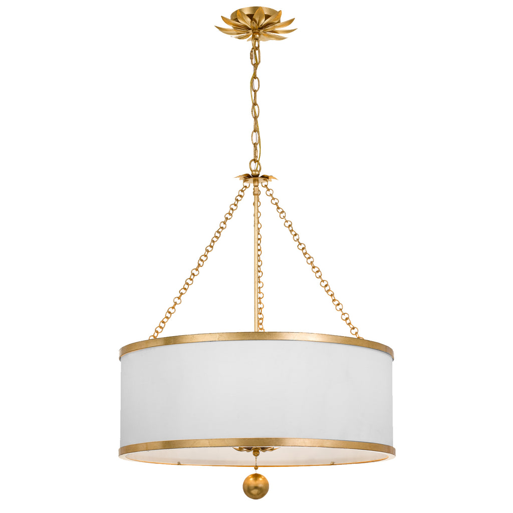 Crystorama-OPEN-BOX Broche 6 Light Chandelier in Antique Gold - Additional View