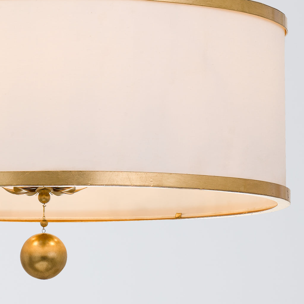 Crystorama Broche 24'' Chandelier in Antique Gold - Additional View