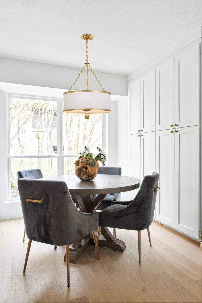 518-GA_ULN Broche 6 Light Chandelier | Lifestyle Image