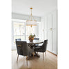 Crystorama-OPEN-BOX Broche 6 Light Chandelier in Antique Gold - Lifestyle View