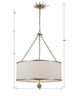 518-SA Broche 6 Light Chandelier | Dimensions Image