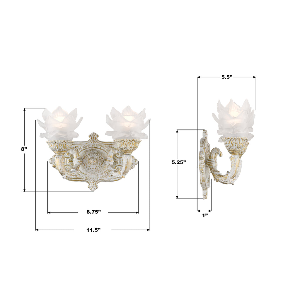 5222-AW Mayfield 11.5'' Sconce | Dimensions Image