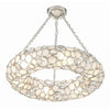 Crystorama Palla 24'' Semi Flush Mount in Antique Silver - Additional View