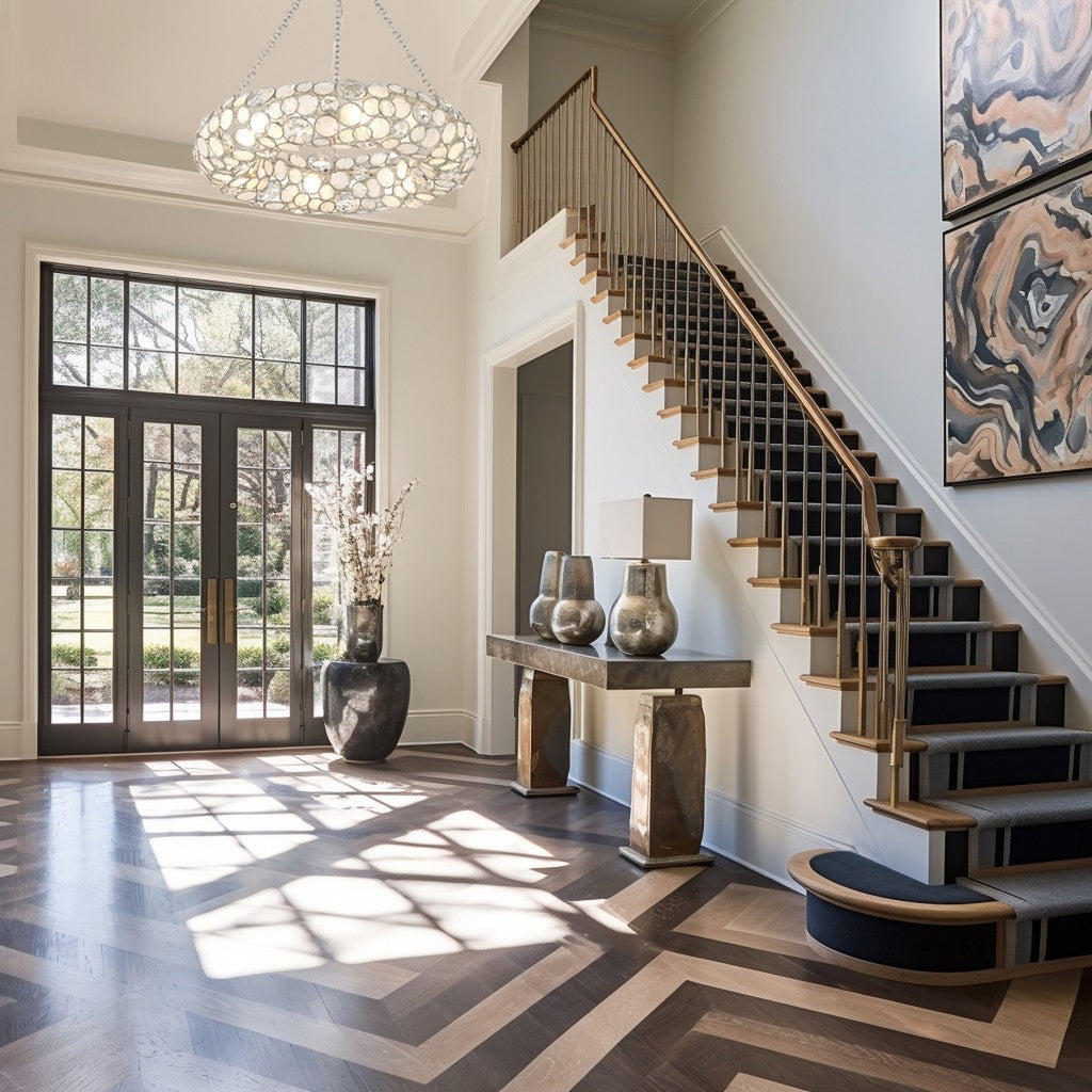 Crystorama Palla 24'' Chandelier in Antique Silver - Lifestyle View
