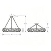 Crystorama Palla 24'' Chandelier - Product Dimensions