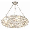 Crystorama Palla 24'' Chandelier in Antique Silver - Front View