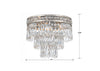 5260-OS-CL-MWP_ULN Mercer 3 Light Flush | Dimensions Image