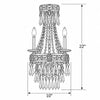 Crystorama Hand Cut 10" Sconce - Product Dimensions