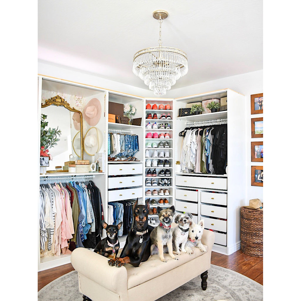 Crystorama Mercer 20'' Chandelier in Olde Silver - Lifestyle View