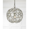Crystorama Palla 13'' Chandelier in Antique Silver - Lifestyle View