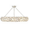 Crystorama Palla 32'' Semi Flush Mount in Antique Silver - Additional View