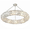 Crystorama Palla 32'' Semi Flush Mount in Antique Silver - Additional View