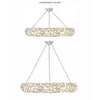 Crystorama Palla 32'' Semi Flush Mount in Antique Silver - Additional View