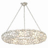 Crystorama Palla 32'' Chandelier in Antique Silver - Front View