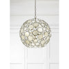 Crystorama Palla 22'' Chandelier in Antique Silver - Lifestyle View