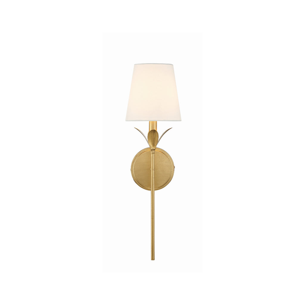 Crystorama Broche 6'' Sconce in Antique Gold - Additional View