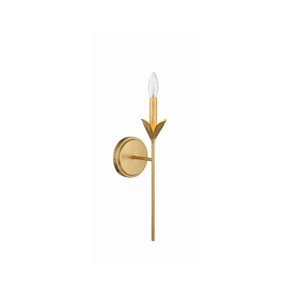 Crystorama Broche 6'' Sconce in Antique Gold - Additional View