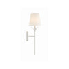Crystorama Broche 6'' Sconce in Matte White - Additional View