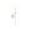 Crystorama Broche 6'' Sconce in Matte White - Additional View