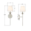 531-OP-SA Broche 6'' Sconce | Dimensions Image