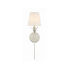 Crystorama Broche 6'' Sconce in Antique Silver - Additional View