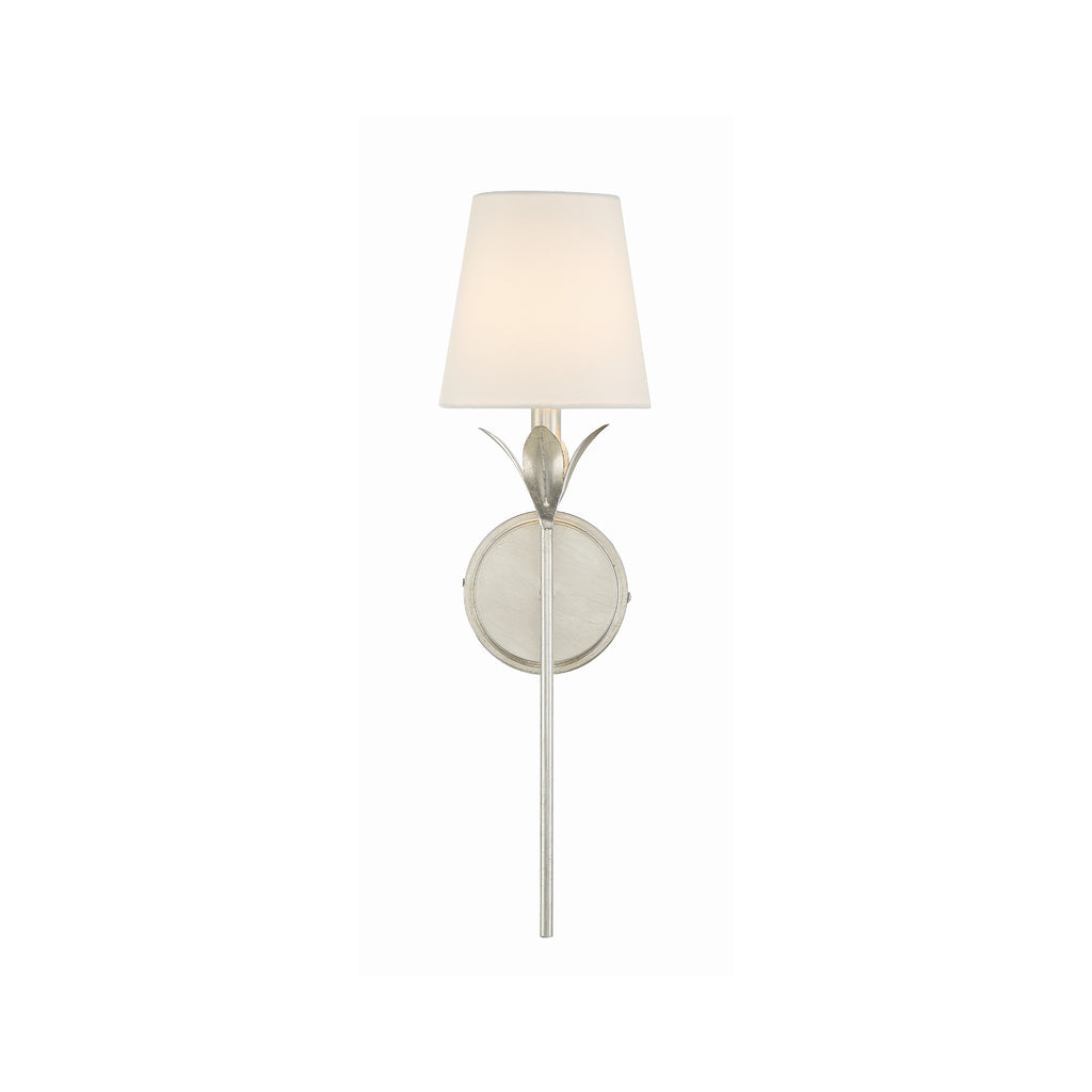 Crystorama Broche 6'' Sconce in Antique Silver - Additional View