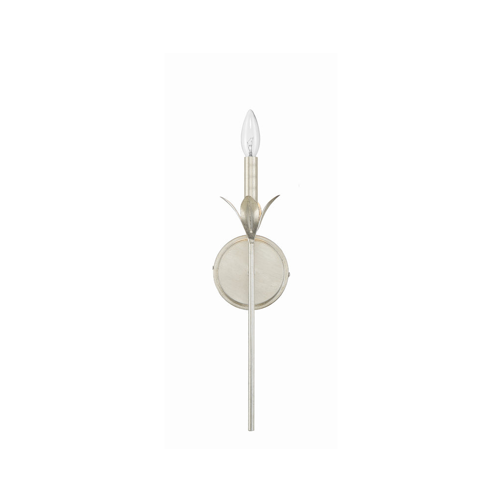 Crystorama Broche 6'' Sconce in Antique Silver - Additional View