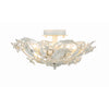 Crystorama Paris Market 16'' Semi Flush Mount in Antique White - Additional View