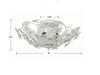 5316-AW Paris Market 6 Light Semi Flush Mount | Dimensions Image