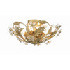 Crystorama Paris Market 16'' Semi Flush Mount in Gold Leaf - Additional View