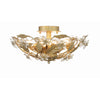Crystorama Paris Market 16'' Semi Flush Mount in Gold Leaf - Additional View