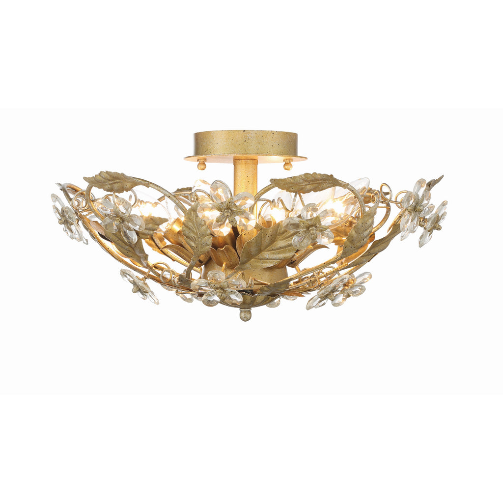 Crystorama Paris Market 16'' Semi Flush Mount in Gold Leaf - Additional View