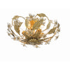 Crystorama Paris Market 16'' Semi Flush Mount in Gold Leaf - Additional View