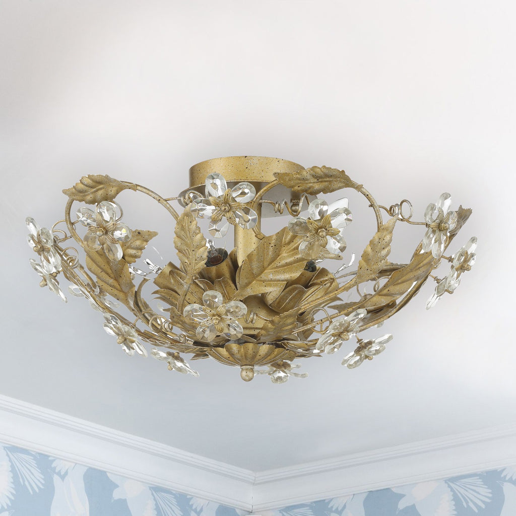 5316-GL Paris Market 6 Light Semi Flush Mount | Lifestyle Image