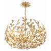 Crystorama Broche 27'' Chandelier in Antique Gold - Additional View