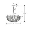 Crystorama Broche 27'' Chandelier - Product Dimensions